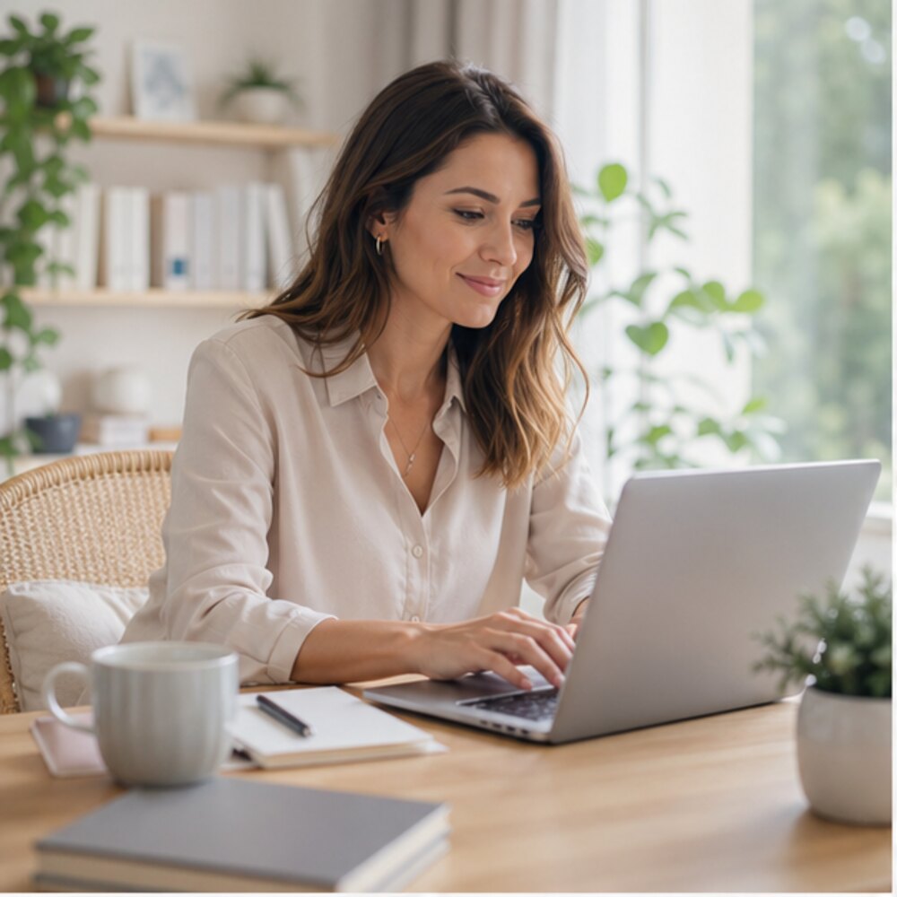 Créer un business en ligne rentable quand on débute - illustration professionnelle par Clara Morel