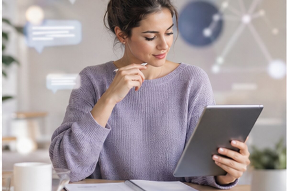 IA pour entrepreneur solo : usages utiles et limites - illustration professionnelle par Clara Morel