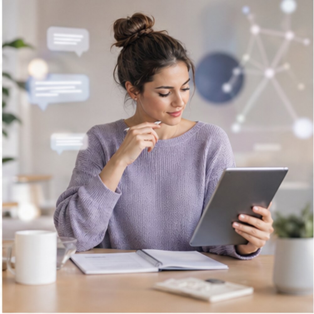 IA pour entrepreneur solo : usages utiles et limites - illustration professionnelle par Clara Morel