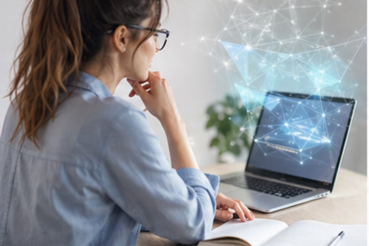 Organiser ses idées avec ChatGPT avant de créer - illustration professionnelle par Clara Morel