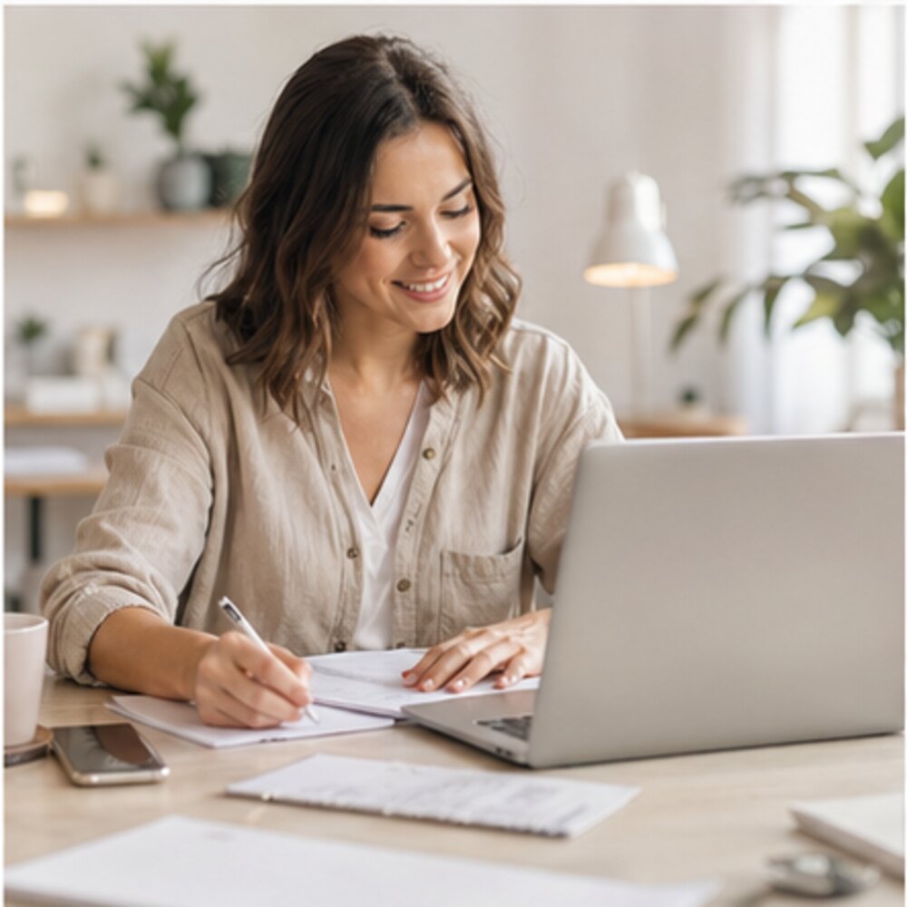 Prompts ChatGPT marketing pour gagner du temps - illustration professionnelle par Clara Morel