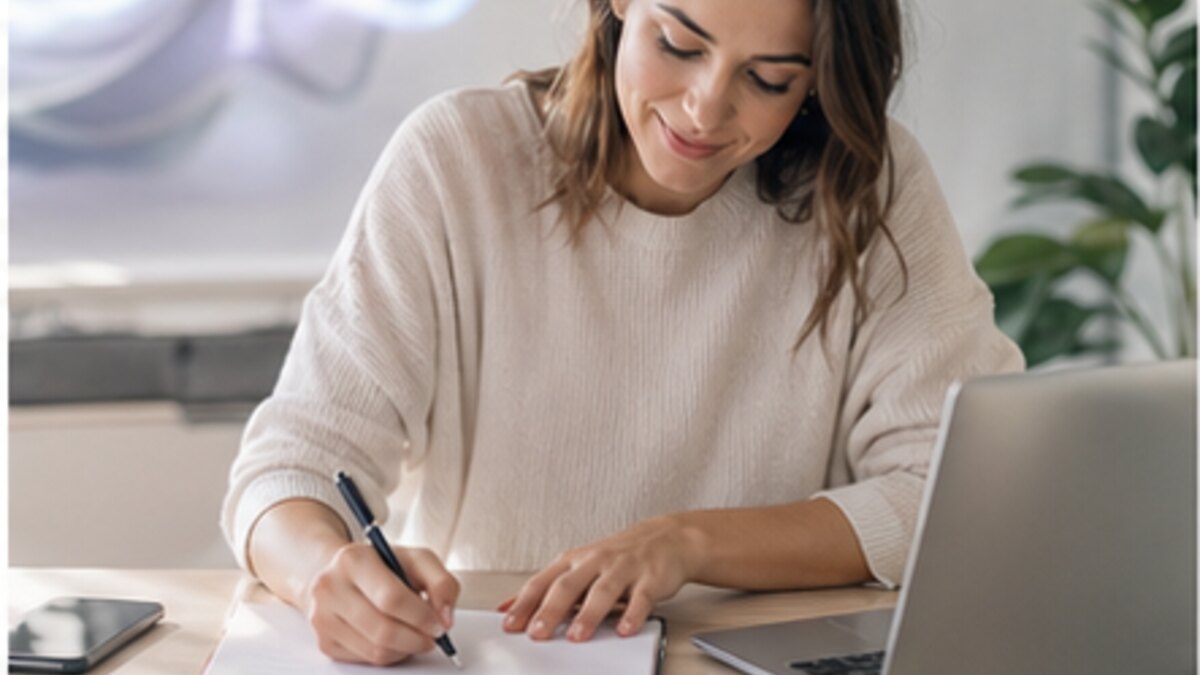 Rédiger avec l'IA sans publier du contenu générique - illustration professionnelle par Clara Morel