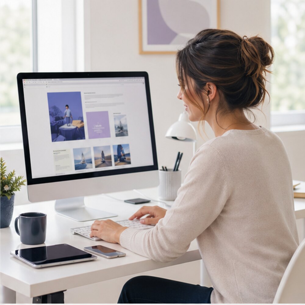 SEO pour site web débutant : les bases à appliquer - illustration professionnelle par Clara Morel